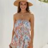 Clothing * | Prom-001 Ocean Wishes Printed Strapless Romper