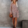 Clothing * | Flaw-001 Rose Tinted Pocketed Babydoll Dress Dresses