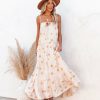 Clothing * | Stor-001 Watch The Stars Cotton Tiered Tassel Maxi Dress