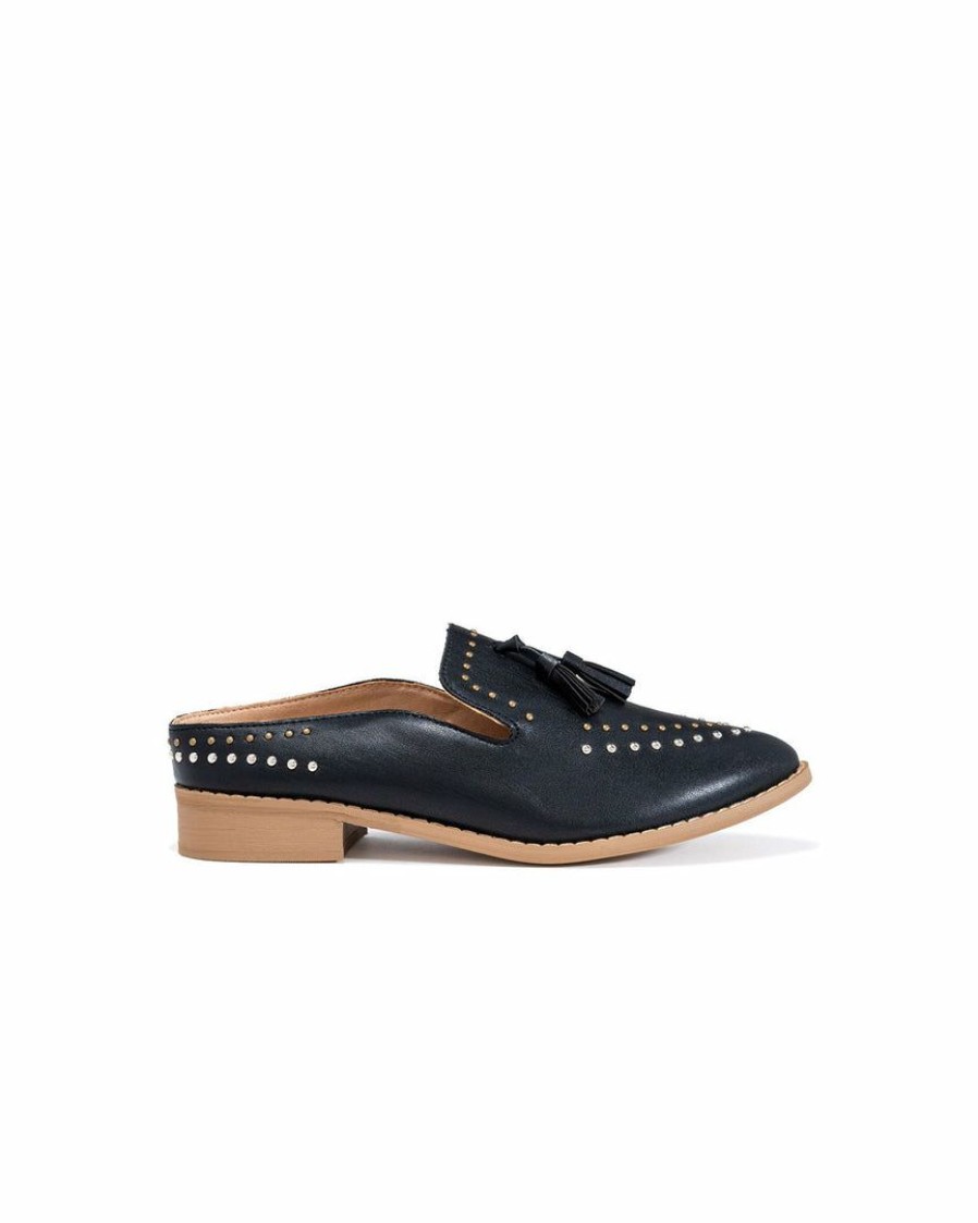 Shoes * | Mira-001 Adline Studded Loafer Mule Final Sale Shoes