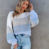 Clothing * | By T-001 Louisa Striped Knit Sweater Final Sale Sweaters