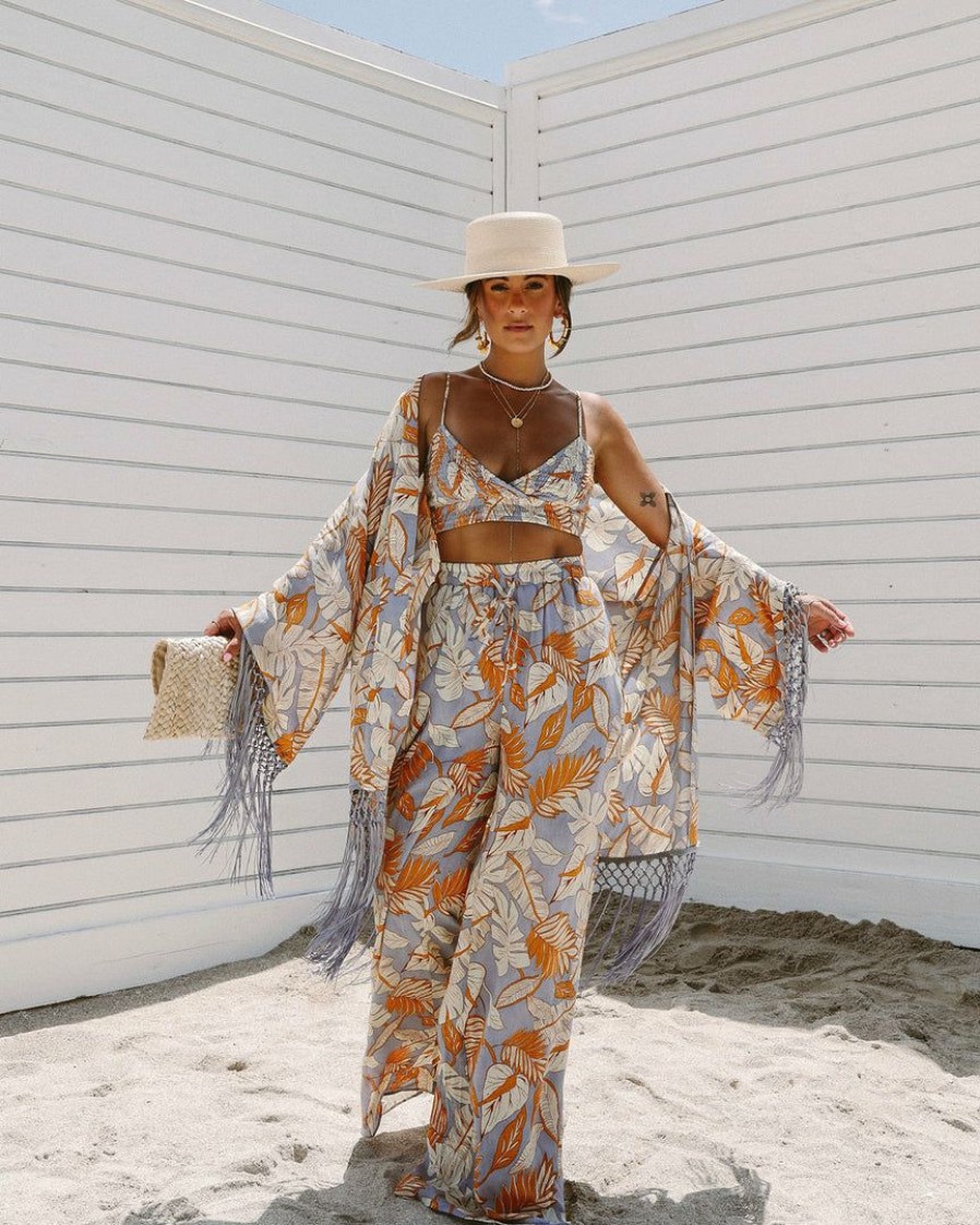 Clothing * | Acoa-001 Mermaid Cove Fringe Kimono Vici X Summerofdiane