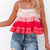 Clothing * | Stor-001 Ray Of Light Tiered Babydoll Top Final Sale