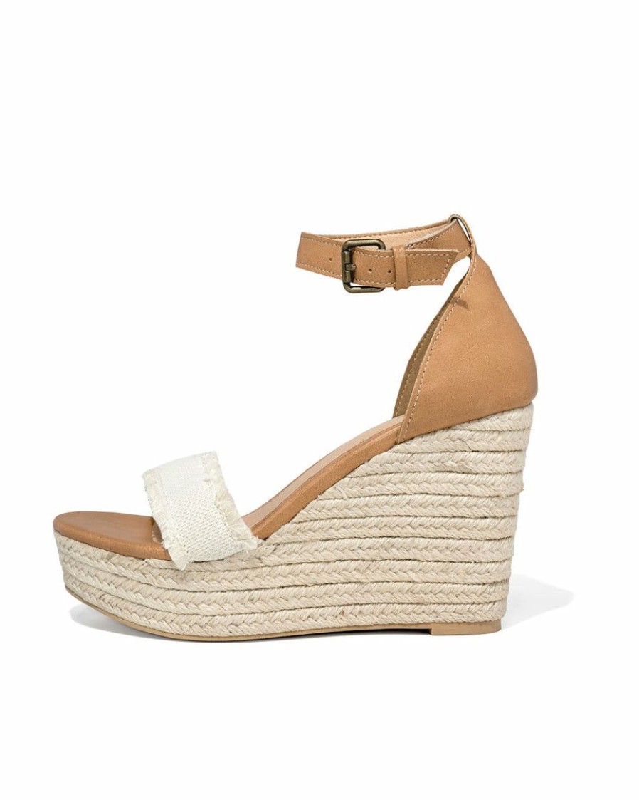 Shoes * | Free-002 Hattie Espadrille Wedge Final Sale Sunny Daze