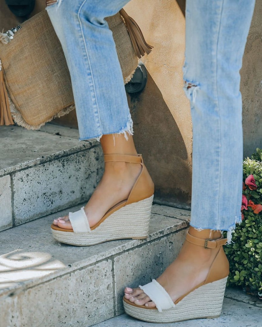 Shoes * | Free-002 Hattie Espadrille Wedge Final Sale Sunny Daze