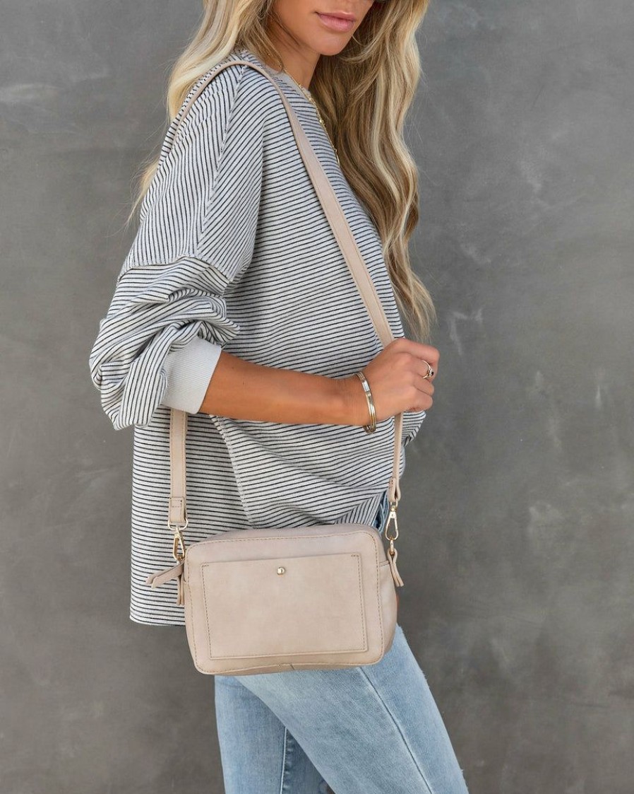 Bags * | Moda-001 Skylie Crossbody Camera Bag Beige