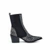 Shoes * | Shu -001 Shoes Motorway Studded Heeled Chelsea Boot