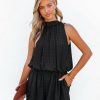 Clothing * | Must-001 Davies Pocketed Romper Black