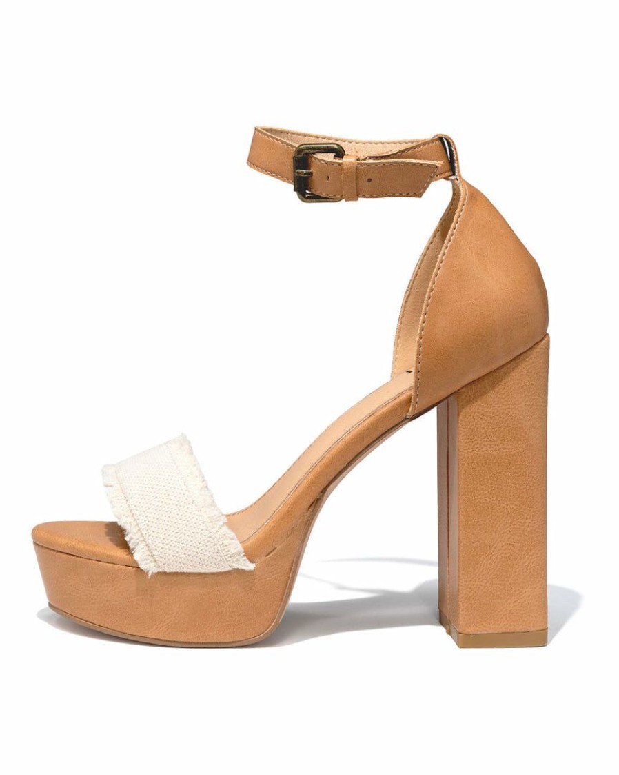 Shoes * | Free-002 Amara Heeled Platform Sandal Resort Shop