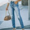 Clothing * | Hidd-002 The Denim Shop Kravita High Waisted Distressed Mom Jeans