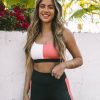 Clothing * | All-001 Activewear Yogi Colorblock Sports Bra Final Sale