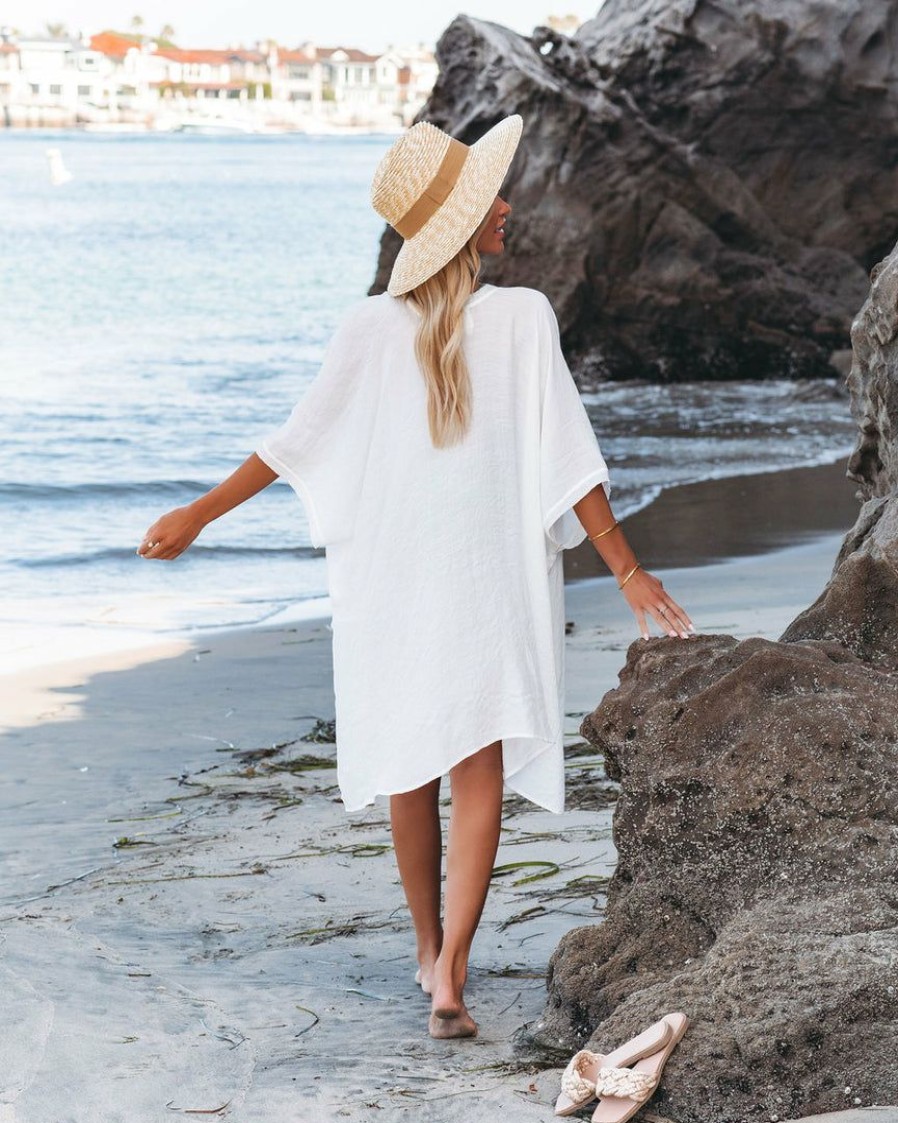 Clothing * | Flaw-001 Coastal Dreamer Kimono White