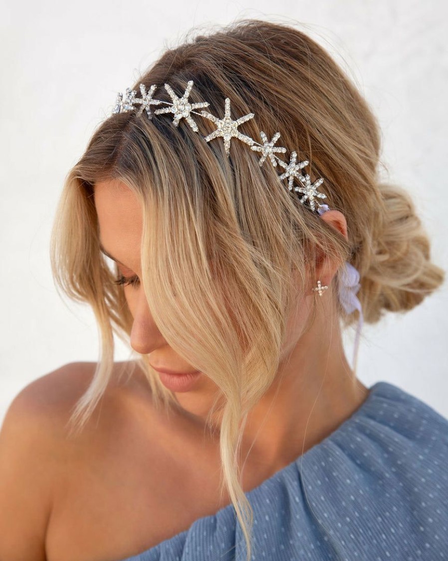 Accessories * | Acce-001 Star Crown Headband Guest Of Wedding