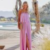 Clothing * | Must-001 Positive Energy Strapless Maxi Dress Orchid Final Sale The Vacation Shop