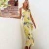 Clothing * | Dres-001 The Vacation Shop Zest For Life Adustable Midi Dress Final Sale