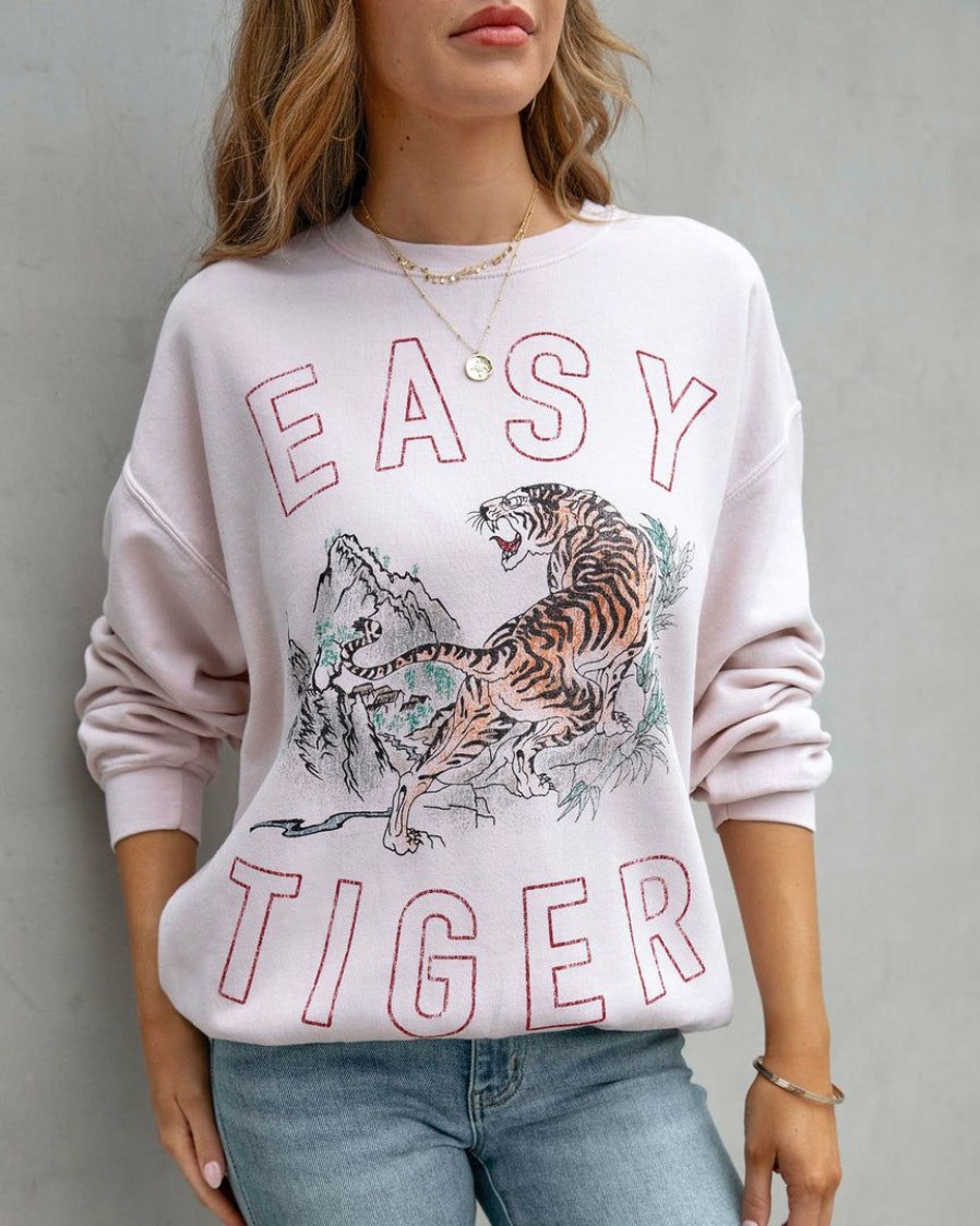 Clothing * | Proj-001 Vintage Easy Tiger Premium Pullover