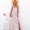 Clothing * | Prom-001 Sweetest Thing Floral Smocked Tie Maxi Dress