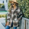 Clothing * | Lucc-001 Worcester Pocketed Plaid Shacket Final Sale Coats & Jackets