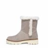 Shoes * | Free-002 Nordic Faux Fur Trim Boot Grey Final Sale Shoes