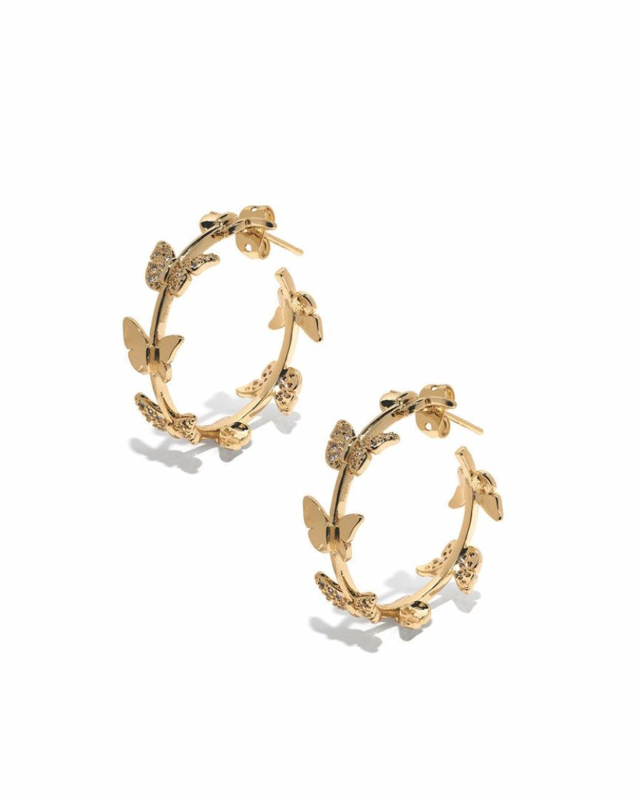 Jewelry * | Acce-001 Flutter Gold Hoops