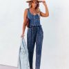 Clothing * | Prom-001 Rompers + Jumpsuits Danica Pocketed Washed Knit Jumpsuit