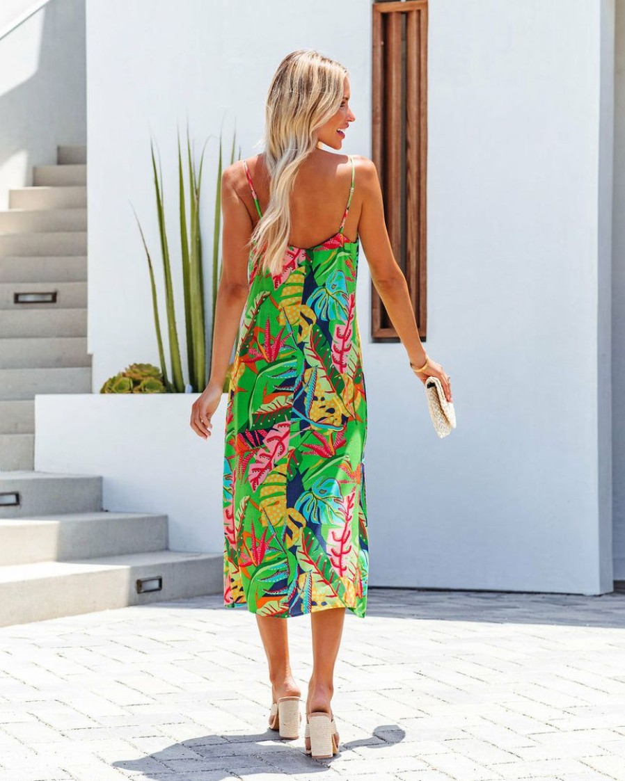 Clothing * | Oliv-001 Take Me To Miami Las Palmas Tank Midi Dress Final Sale