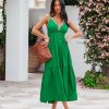 Clothing * | Tcec-001 Zuleyka Midi Dress Green Take Me To Miami