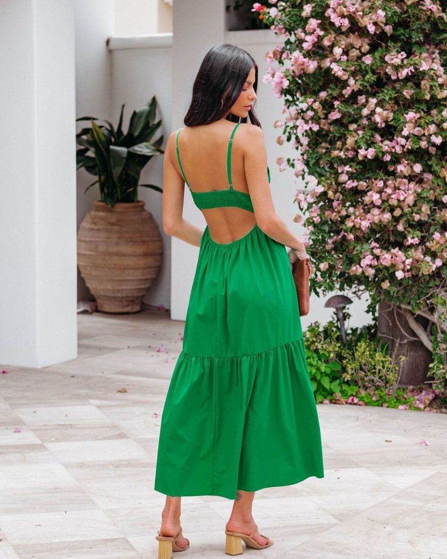 Clothing * | Tcec-001 Zuleyka Midi Dress Green Take Me To Miami