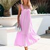 Clothing * | Salt-001 The Vacation Shop You Are Loved Ruched Strap Maxi Dress Lavender