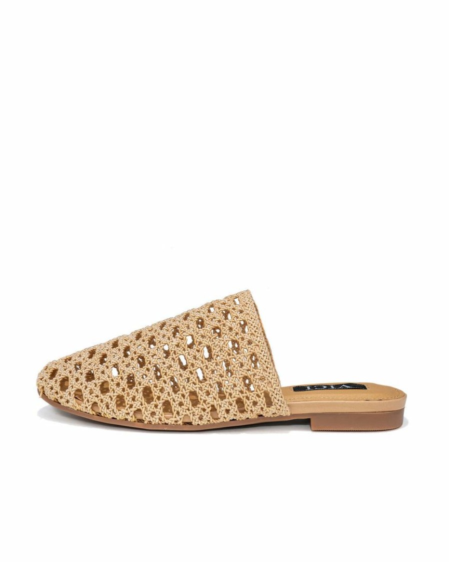 Shoes * | Prim-001 Vici Exclusives Merly Crochet Mule Cream Final Sale