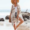 Clothing * | Urba-002 Coats & Jackets Shasta Printed Kimono Cream