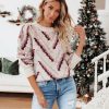 Clothing * | Entr-001 Free Spirit Chevron Knit Sweater Final Sale Sweaters