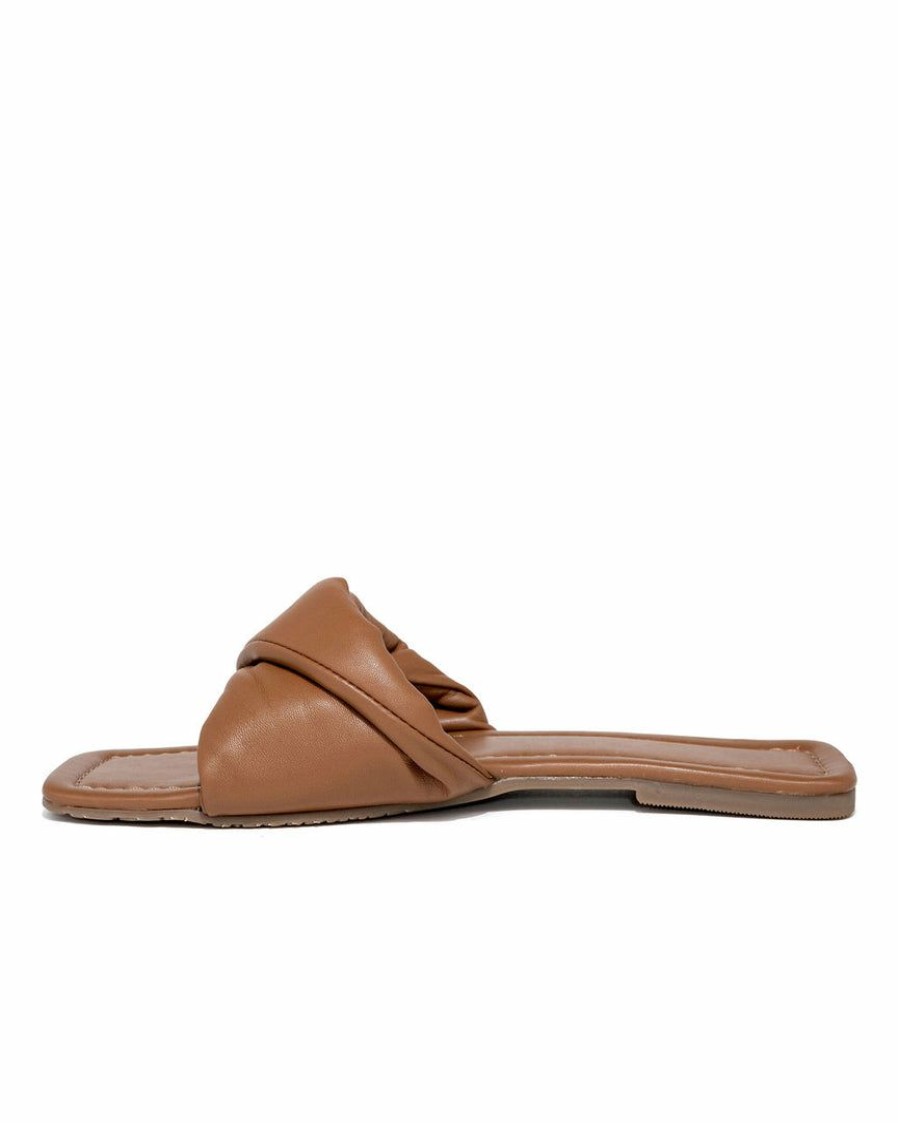 Shoes * | Band-002 Meriah Slip Sandal Brown Final Sale Sunny Daze