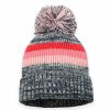 Accessories * | Succ-001 Sunrise Striped Pom Beanie Heather Navy Final Sale