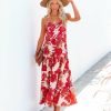 Clothing * | Band-001 Flores De Bella Tiered Midi Dress Final Sale The Vacation Shop