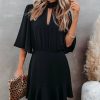 Clothing * | Tych-001 Dresses Fashion Forward Keyhole Dress Black