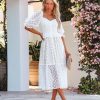 Clothing * | Aeom-001 Bride To Be Celestina Polkadot Peplum Midi Dress Final Sale