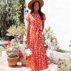 Clothing * | Skie-001 The Vacation Shop Caviana Floral Pocketed Button Down Maxi Dress Final Sale