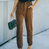 Clothing * | Vint-001 Nori Pocketed Corduroy Trousers Brown Final Sale