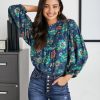 Clothing * | Coll-001 Auden Floral Pintuck Blouse Final Sale Vici Exclusives