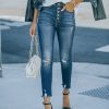 Clothing * | Kanc-001 The Denim Shop Tilley Frayed Ankle High Waisted Skinny