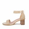 Shoes * | Free-002 Marley Heeled Straw Sandal Final Sale