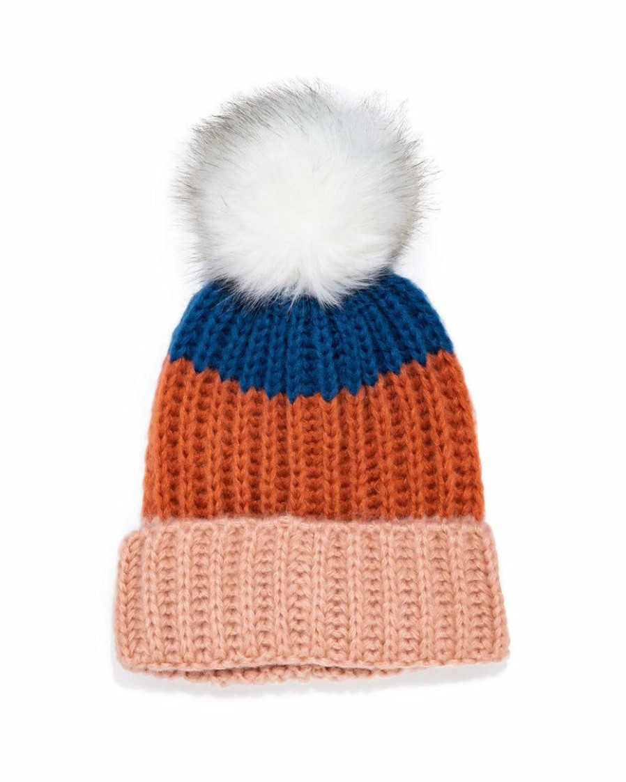 Accessories * | Succ-001 Alpine Pom Beanie Rust Multi Final Sale