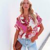 Clothing * | Oliv-001 Peony Grace Short Sleeve Top Final Sale Take Me To Miami