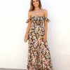 Clothing * | Chry-001 Preorder Onyx Garden Floral Pocketed Jumpsuit Rompers + Jumpsuits