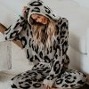 Clothing * | Oliv-001 Chic Matching Sets Frankie Leopard Knit Hoodie Final Sale