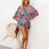 Clothing * | Aaka-001 Wowza Printed Kimono Romper