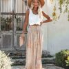 Clothing * | Prom-001 Deluca Patchwork Button Down Maxi Skirt Sand Bottoms