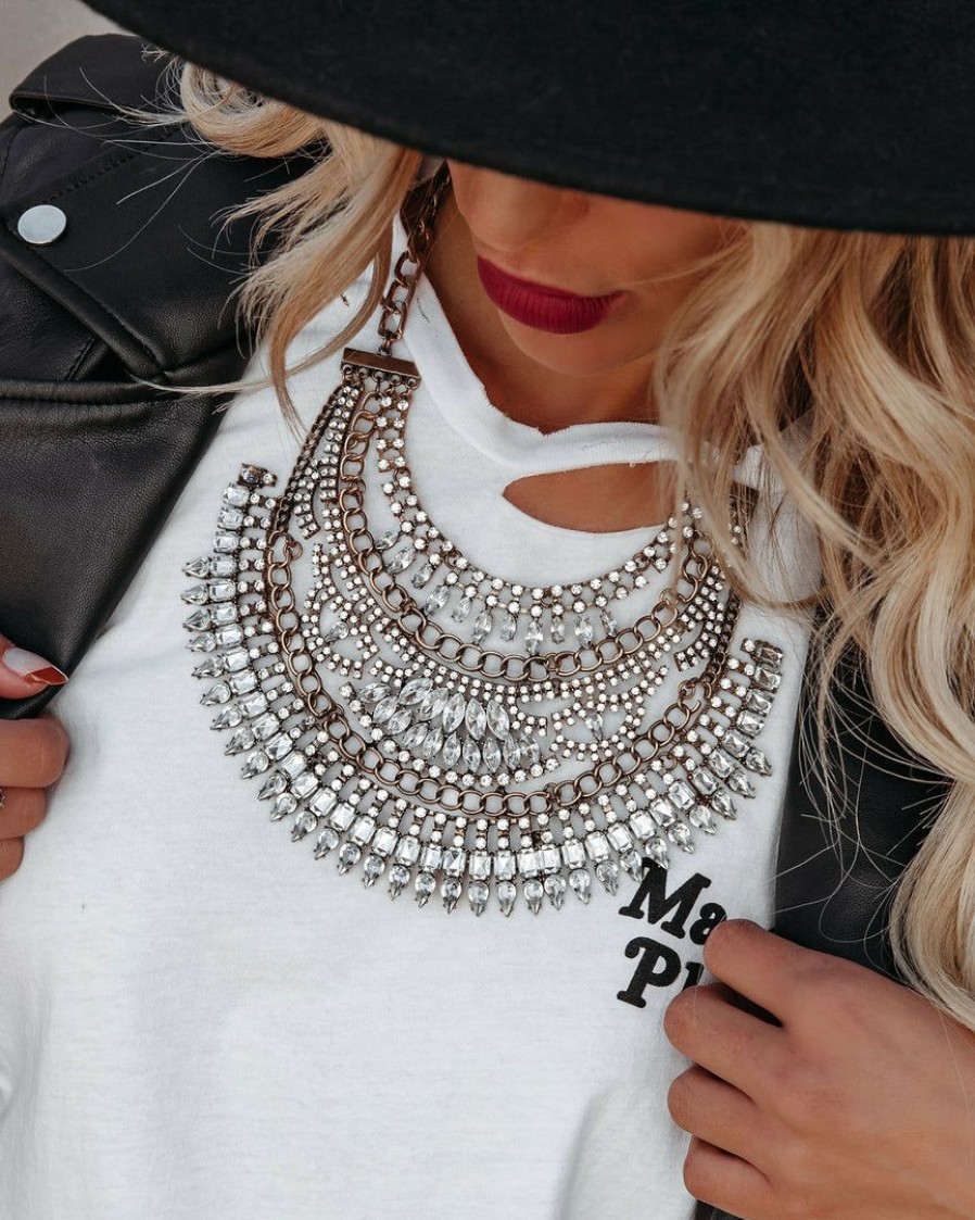 Jewelry * | Acce-001 Take Me To Miami Rock N Rage Statement Necklace