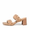 Shoes * | Free-002 Laurel Braided Heeled Sandal Nude Shoes